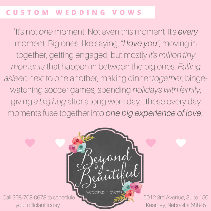 Custom Vows for Staci & Justin by Beyond Beautiful weddings + events
